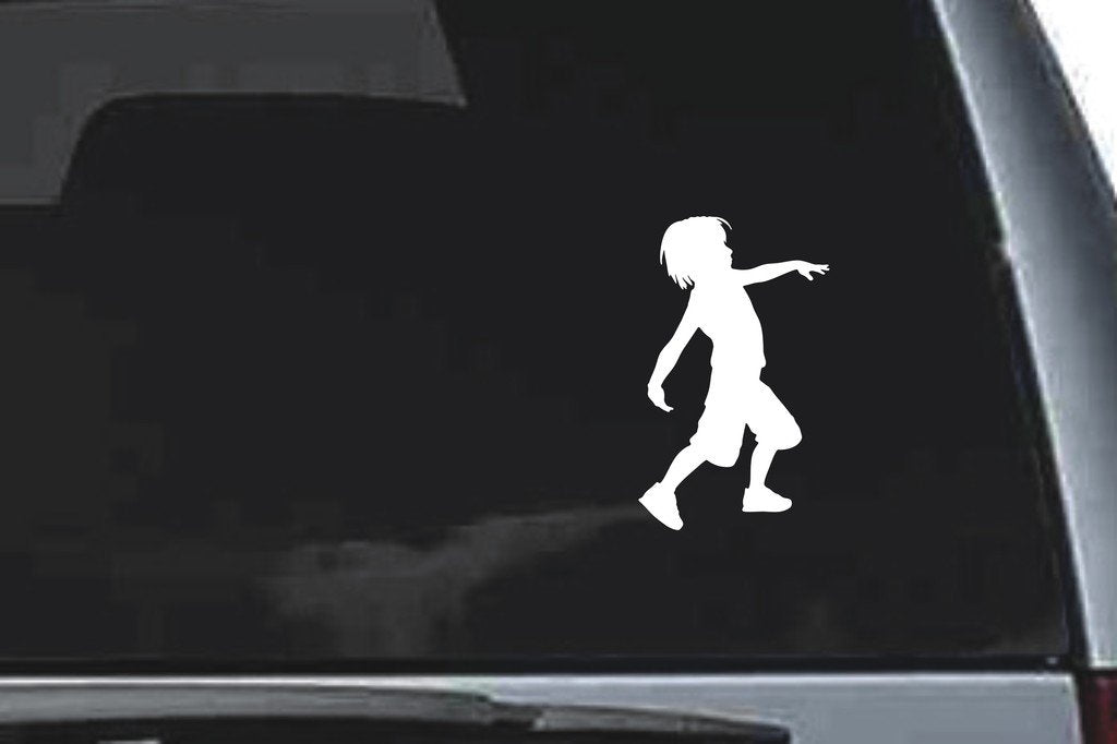 Picniva Boy Sty68 Vinyl Car Window Decal, Approx 5 in