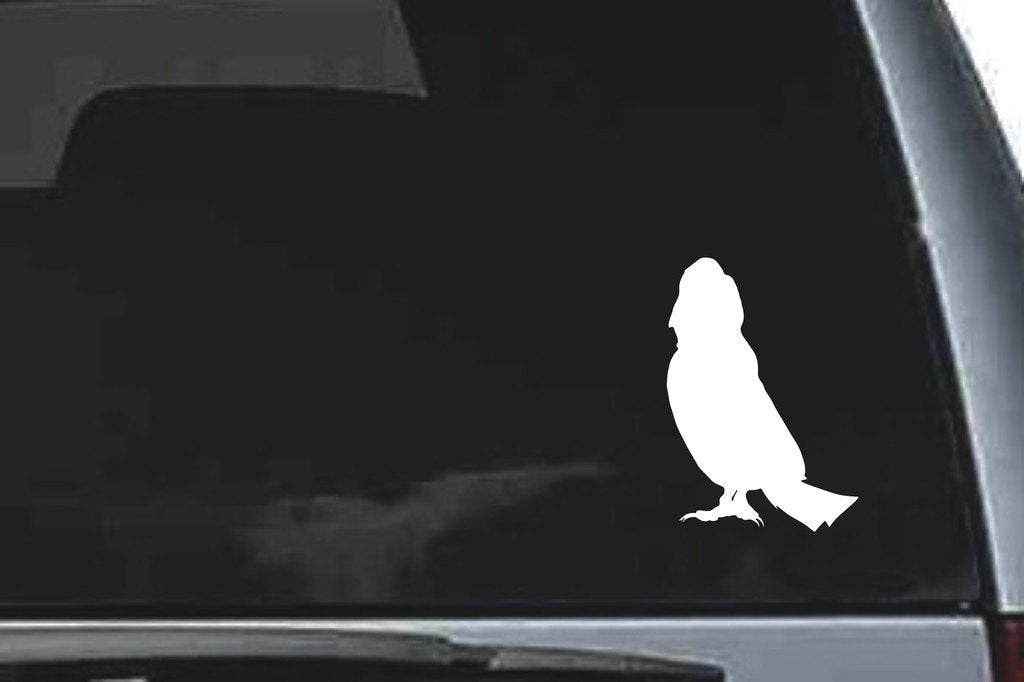Picniva Screech Owl Sty1 Vinyl Car Window Decal, Approx 5 in