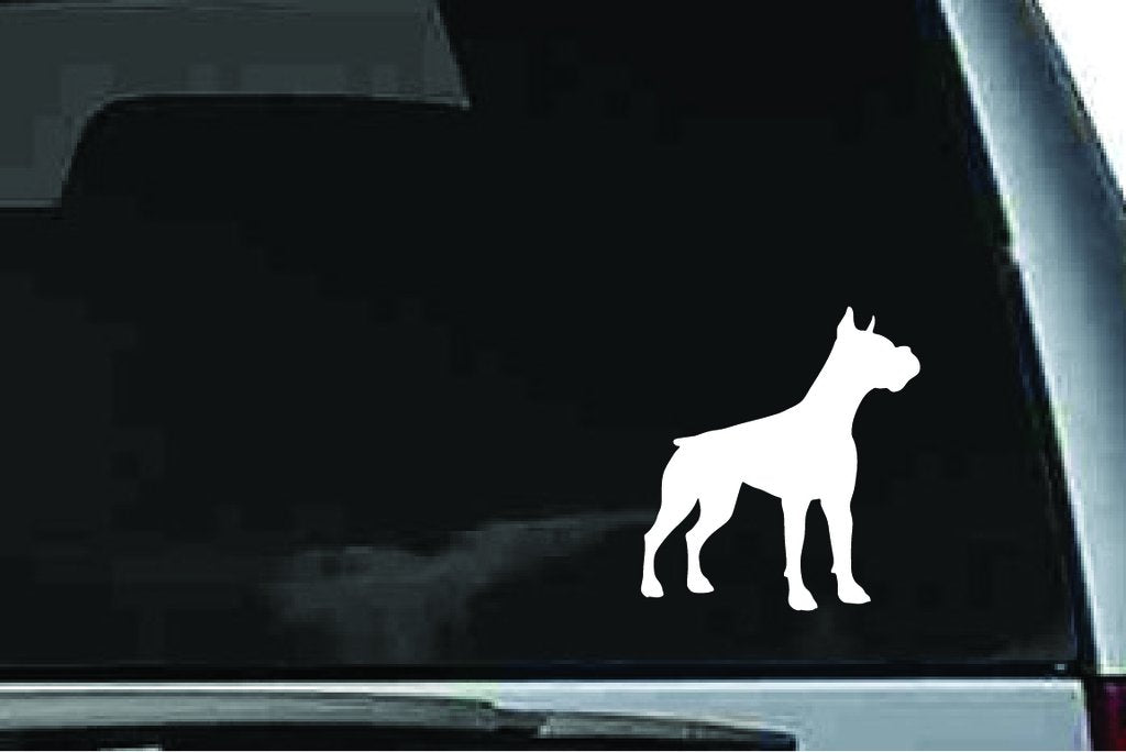 Picniva Boxer Dog Sty1 Vinyl Car Window Decal, Approx 5 in