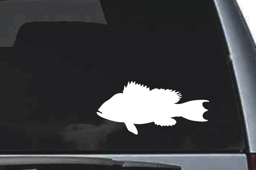 Picniva Fish Sty60 Vinyl Car Window Decal, Approx 5 in