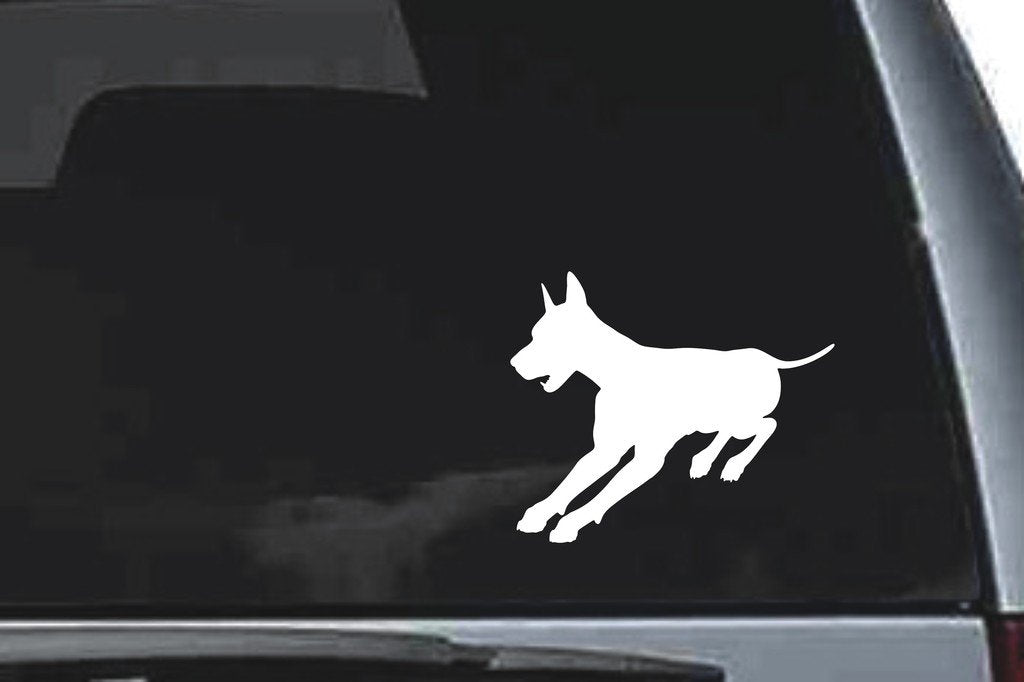 Picniva Doberman Dog Sty4a Vinyl Car Window Decal, Approx 5 in