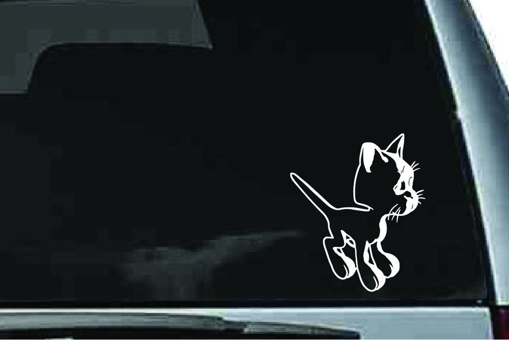 Picniva Kitty Sty4 Vinyl Car Window Decal, Approx 5 in