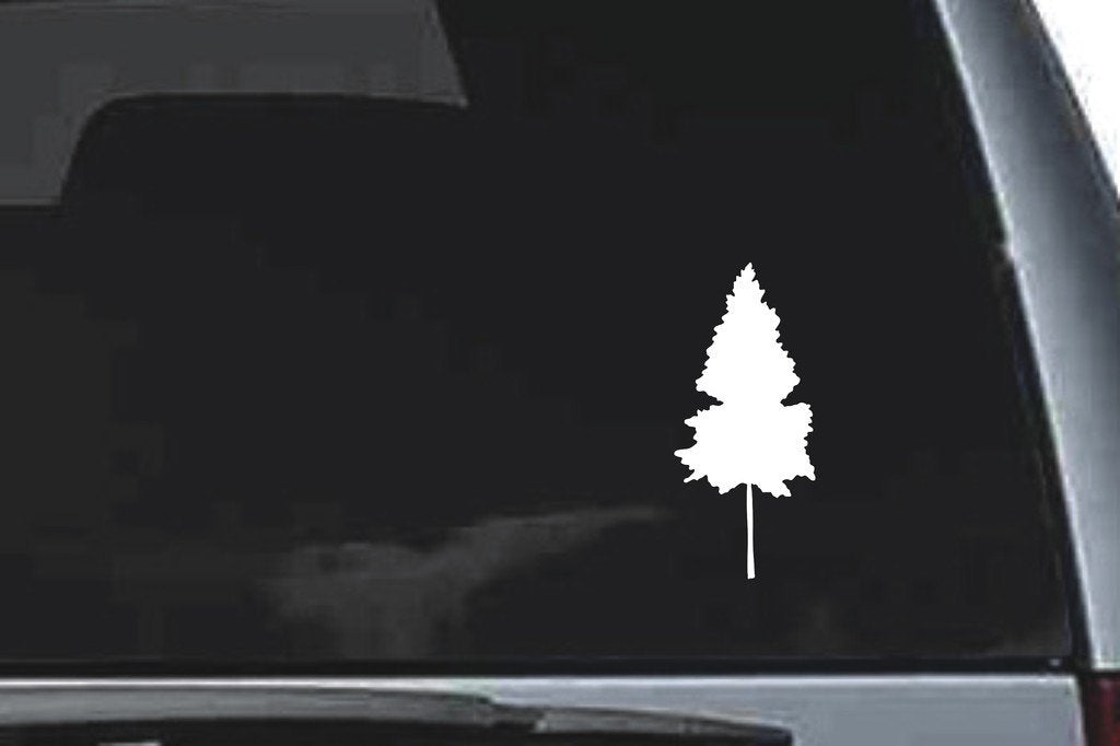 Picniva Tree Sty18 Vinyl Car Window Decal, Approx 5 in