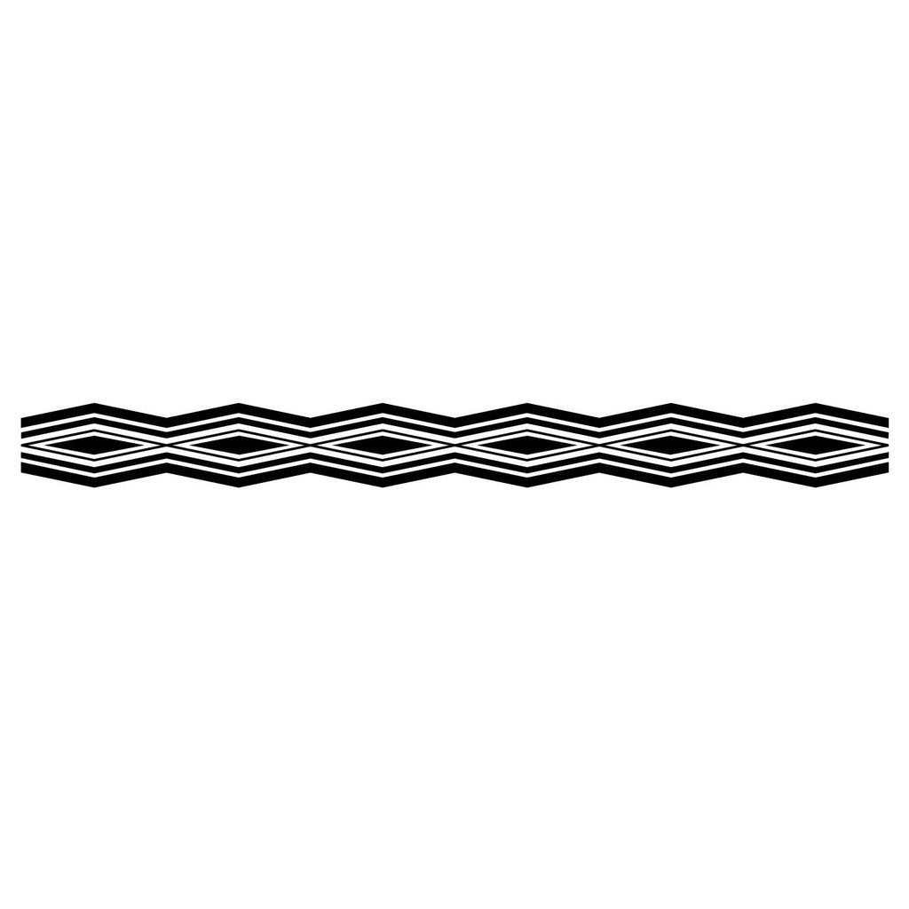 Picniva Style 90 Racing Side Stripe Vinyl Decals, 11 x 121 in, 2 Pc