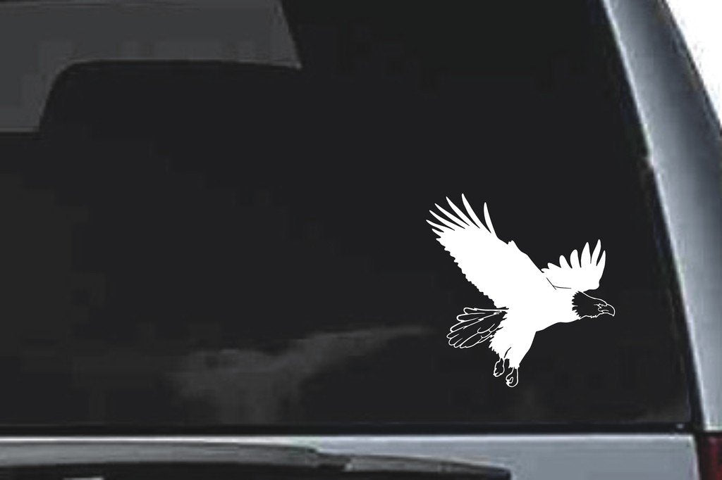 Picniva Eagle Sty24 Vinyl Car Window Decal, Approx 5 in
