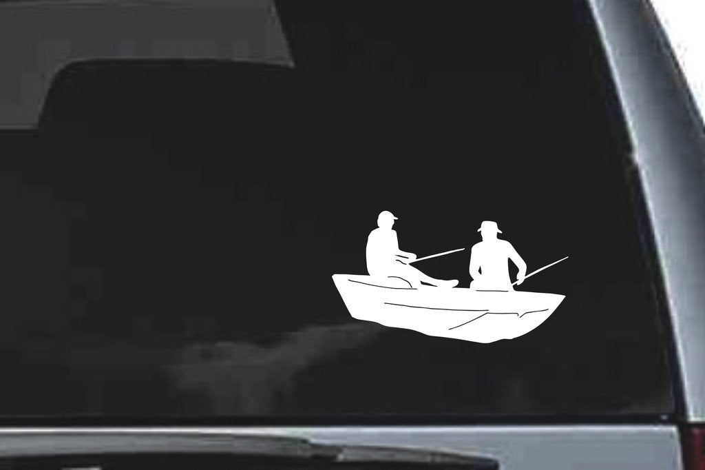 Picniva Fishing Sty12 Vinyl Car Window Decal, Approx 5 in