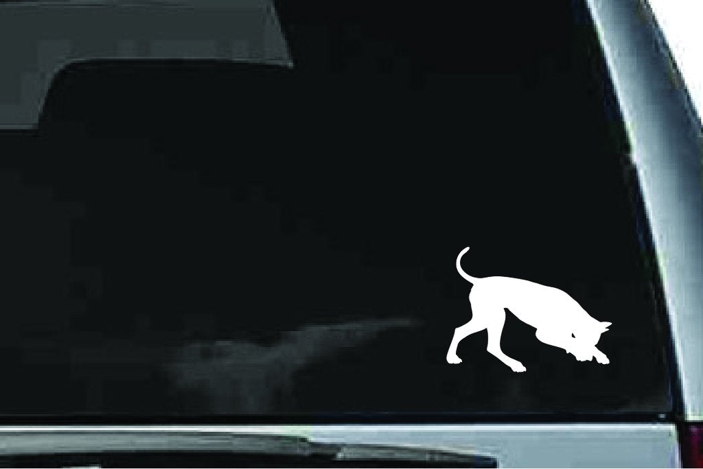 Picniva Doberman Dog Sty35a Vinyl Car Window Decal, Approx 5 in