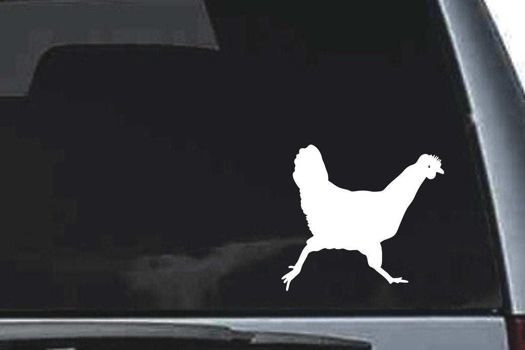 Picniva Chicken Sty2 Vinyl Car Window Decal, Approx 5 in