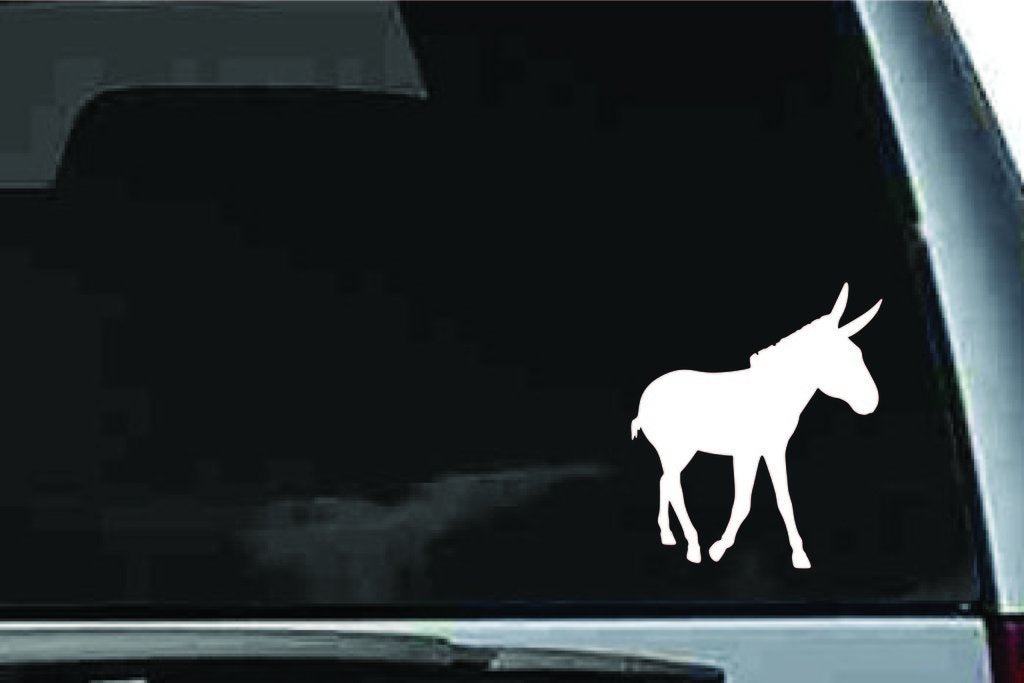 Picniva Donkey Sty18 Vinyl Car Window Decal, Approx 5 in