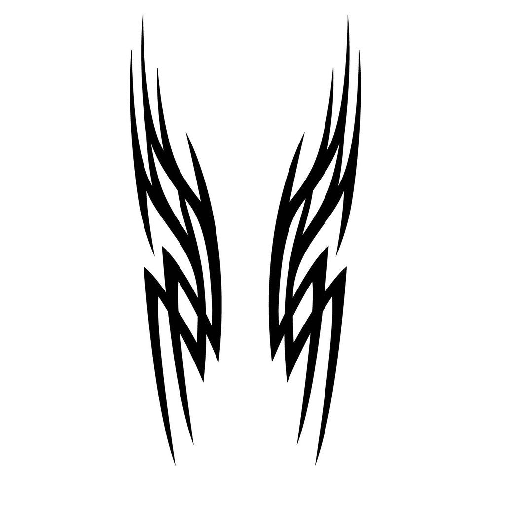 Picniva sty359 Racing Car Body Side Stripes Sticker Decal 2 Pcs