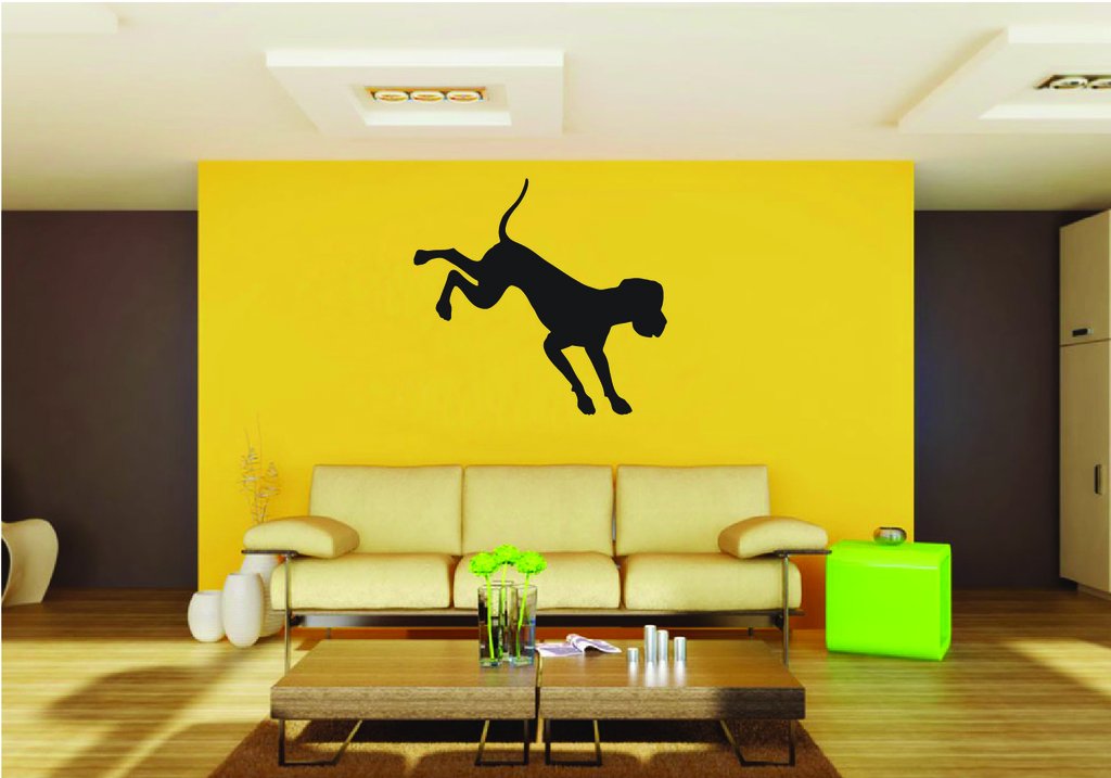 Picniva Great Dane Dog Style 38a Removable Vinyl Wall Decal