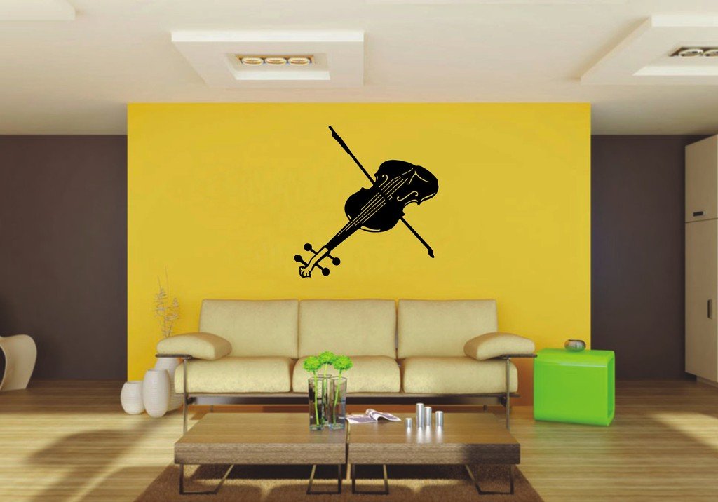 Picniva 22x23.21 Fiddle Style 1 Vinyl Wall Decal Music Decor