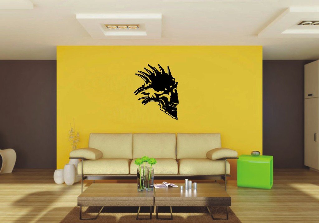 Picniva 22x27.16 Skull Style 10 Vinyl Wall Decal Fantasy Decor