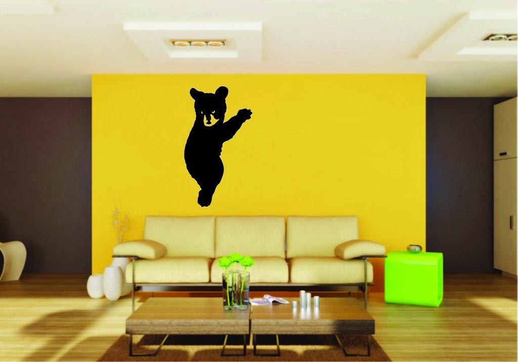 Picniva Bear Sty2 Vinyl Wall Decal, Approx 22 x 11.89 in, Removable