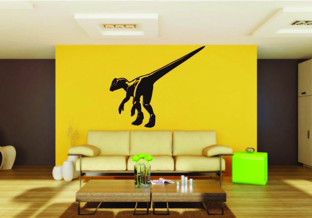 Picniva Dinosaur Sty2 Vinyl Wall Decal, Approx 22 x 19.8 in, Removable