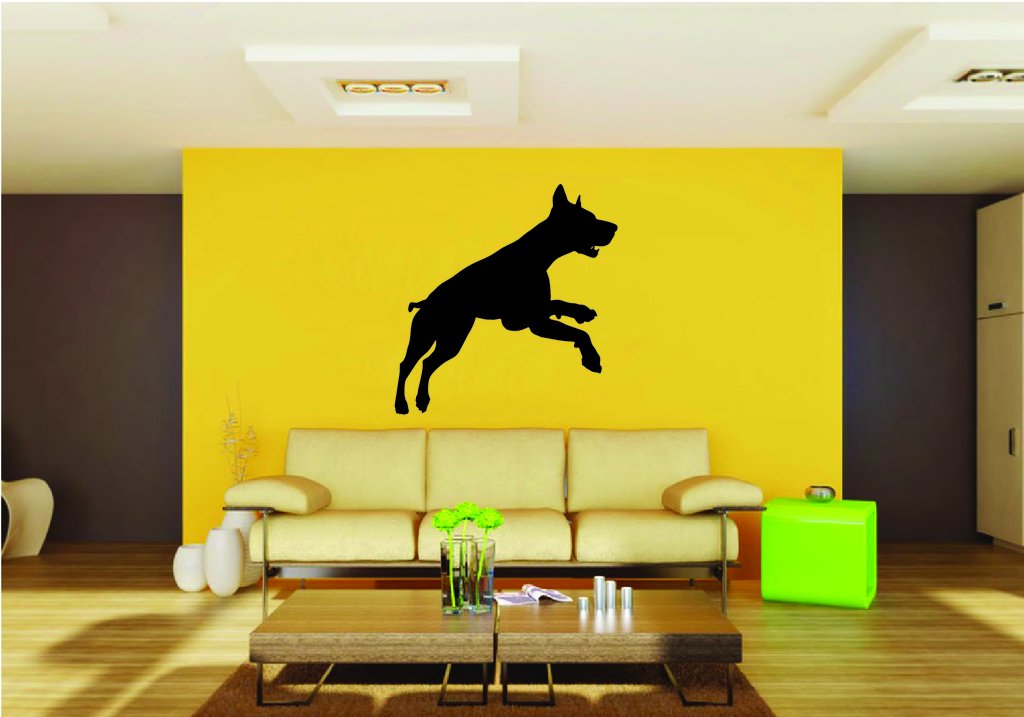 Picniva Doberman Dog Style 13a Removable Vinyl Wall Decal