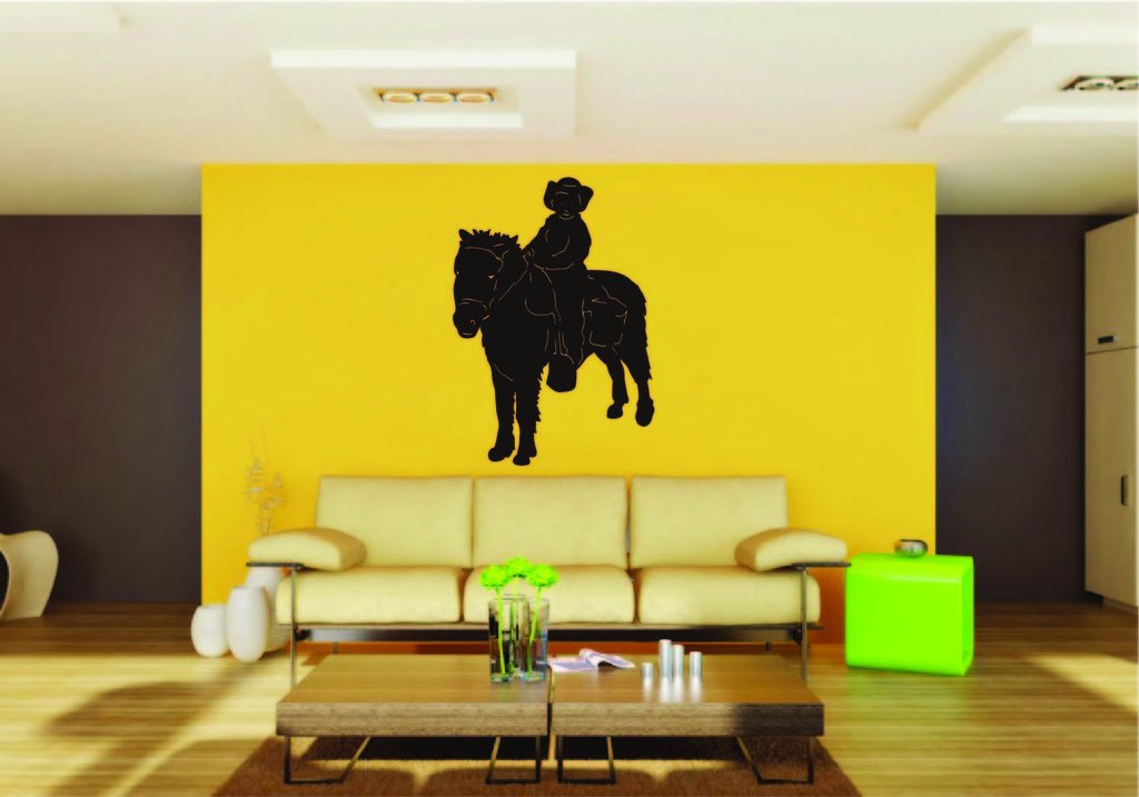 Picniva Horse Rider Style 13 Removable Vinyl Wall Decal