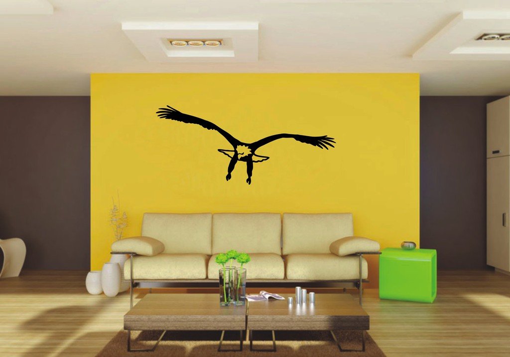 Picniva Eagle Sty6 Vinyl Wall Decal, Approx 22 x 9.66 in, Home Decor