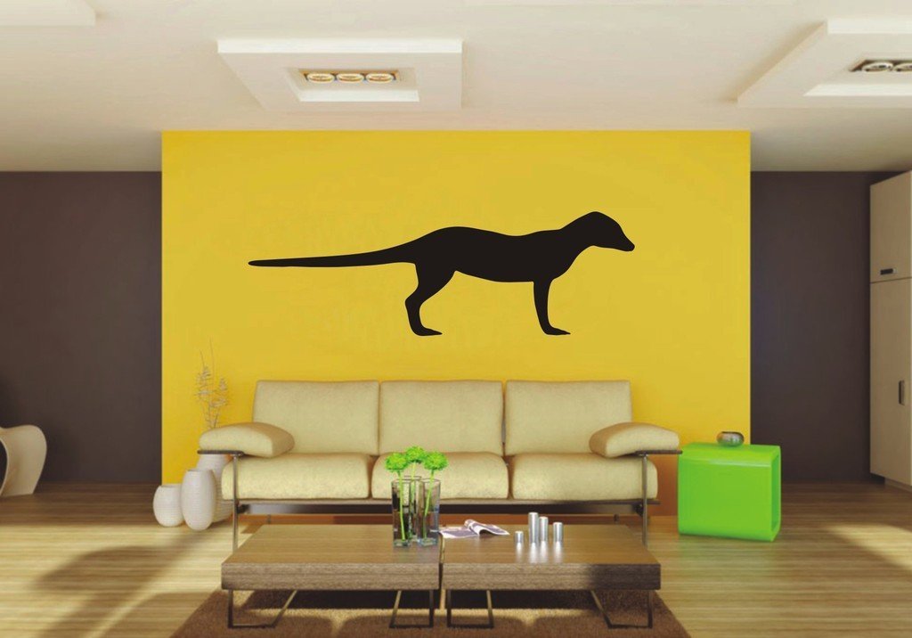 Picniva Meerkat Sty1 Vinyl Wall Decal, Approx 22 x 7.08 in, Removable