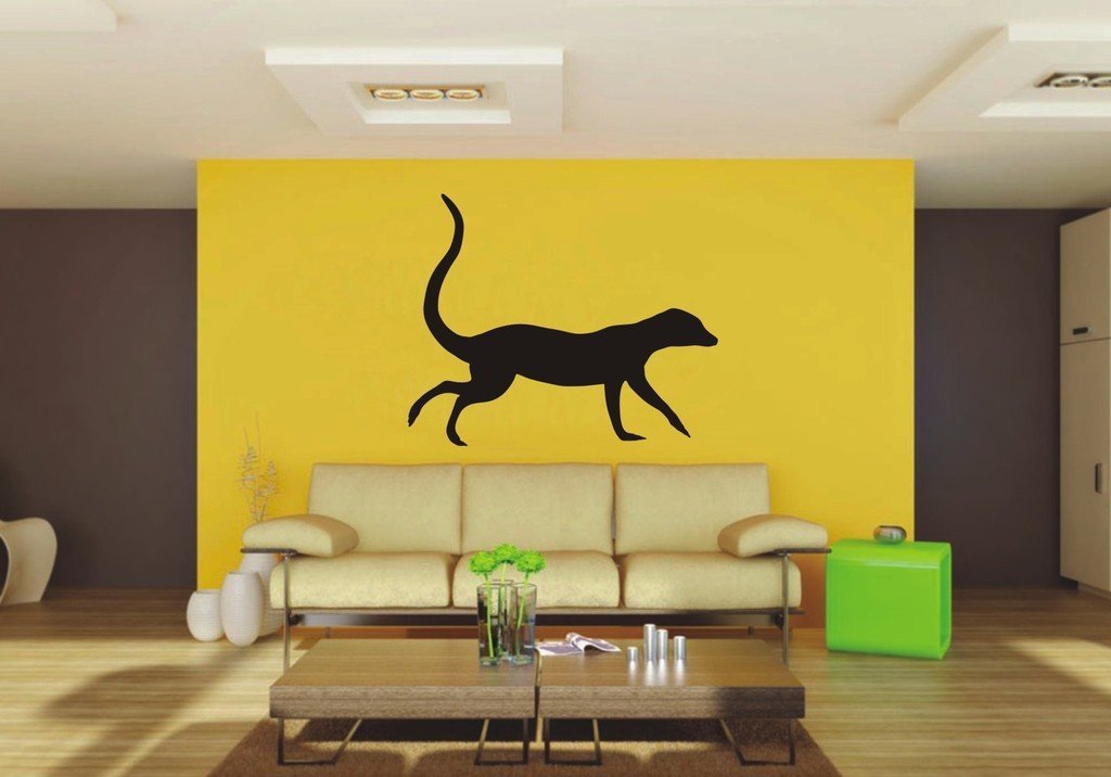 Picniva Meerkat Sty8 Vinyl Wall Decal, Approx 22 x 17.9 in, Removable