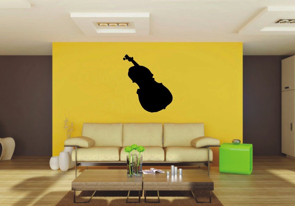 Picniva 22x25.87 Fiddle Style 3a Vinyl Wall Decal Music Decor