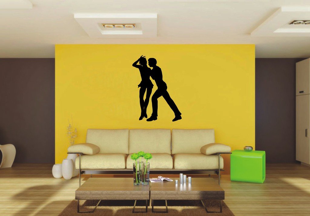 Picniva 22x29.62 Dancing Style 53 Vinyl Wall Decal Dance Silhouette