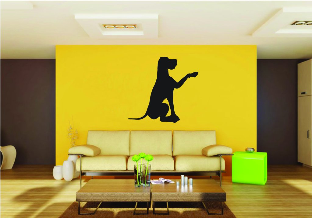 Picniva Great Dane Dog Style 29a Removable Vinyl Wall Decal