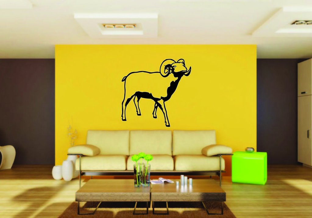 Picniva Ram Style 7 Removable Vinyl Wall Decal