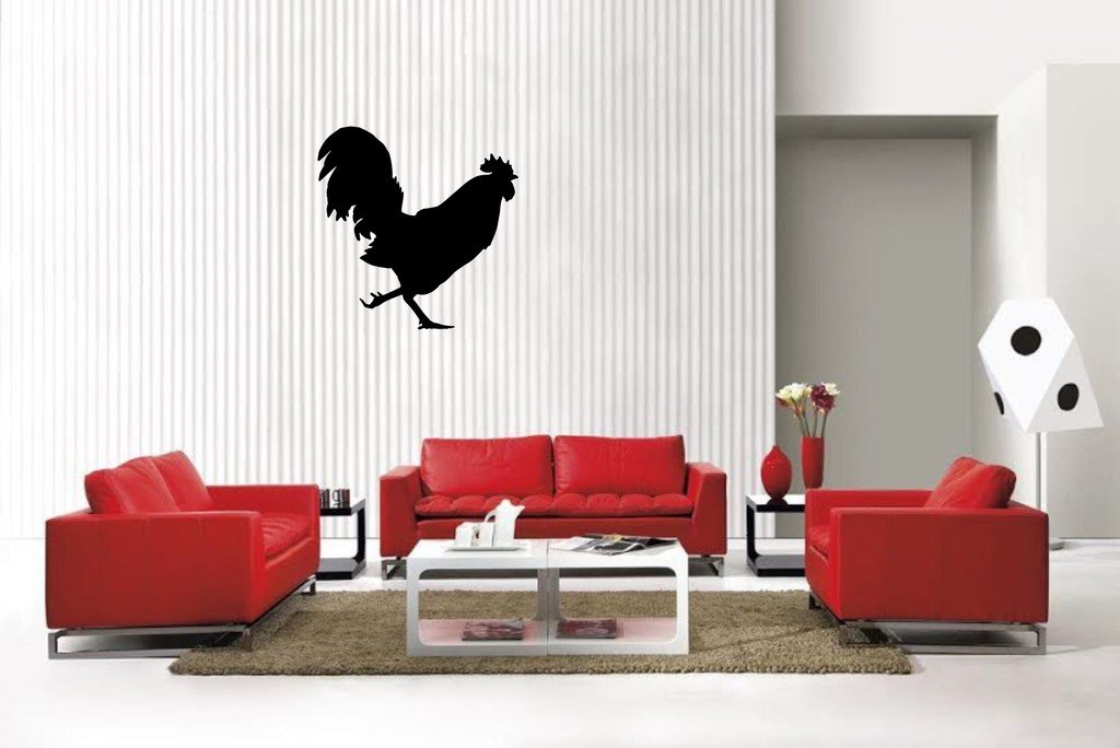 Picniva Rooster Style6A Wall Decal Removable Home Decor