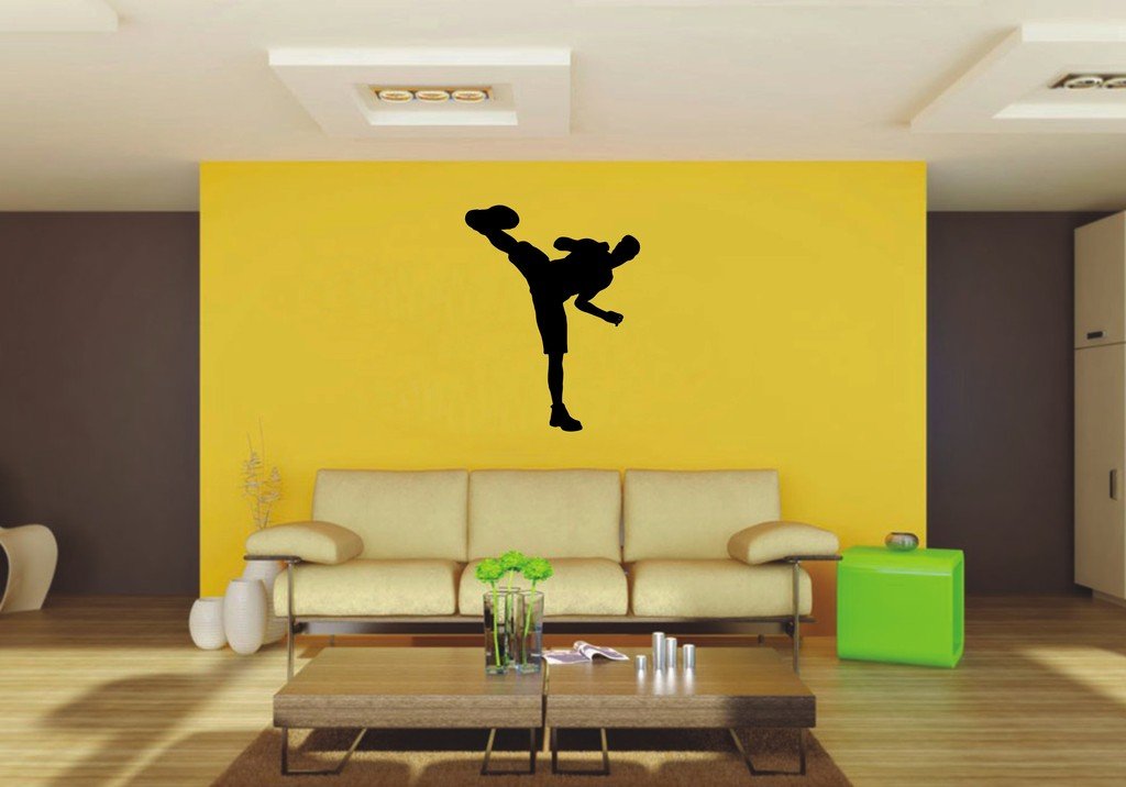 Picniva Kick Style 2 Wall Decal Figure Silhouette Decor