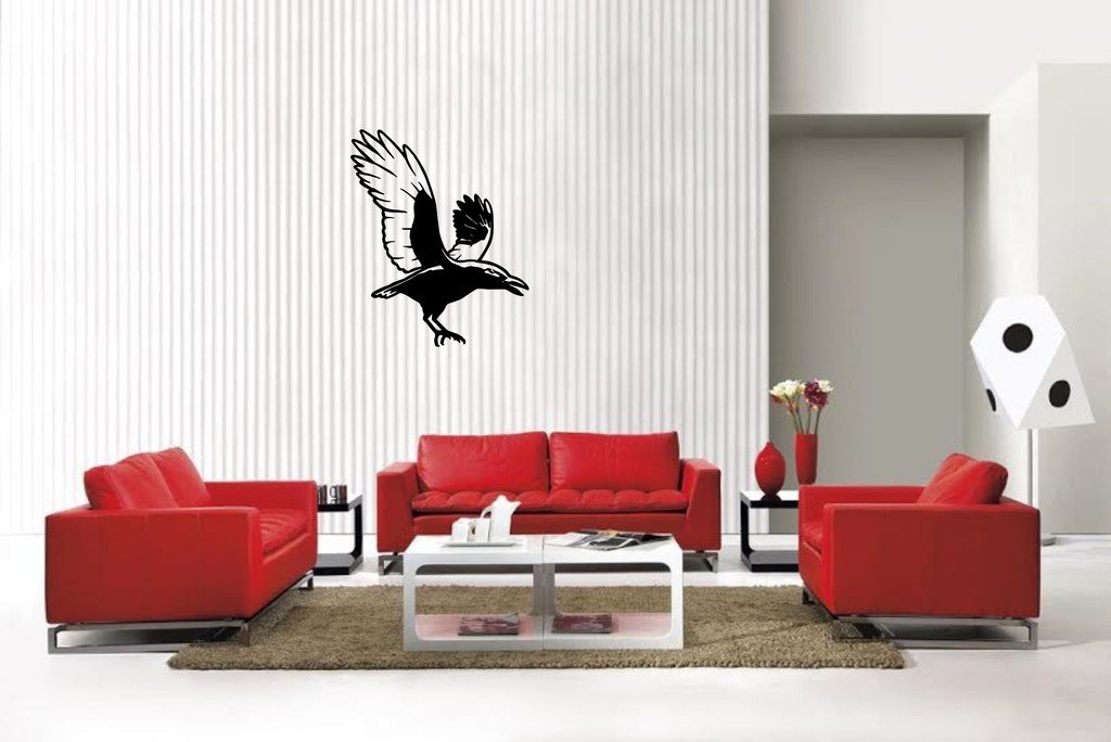 Picniva Crow Style2 Decal Sticker for Truck Notebook