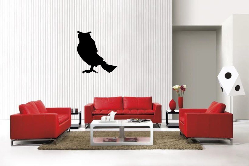 Picniva Horned Owl Style1 Decal Sticker for Truck Notebook