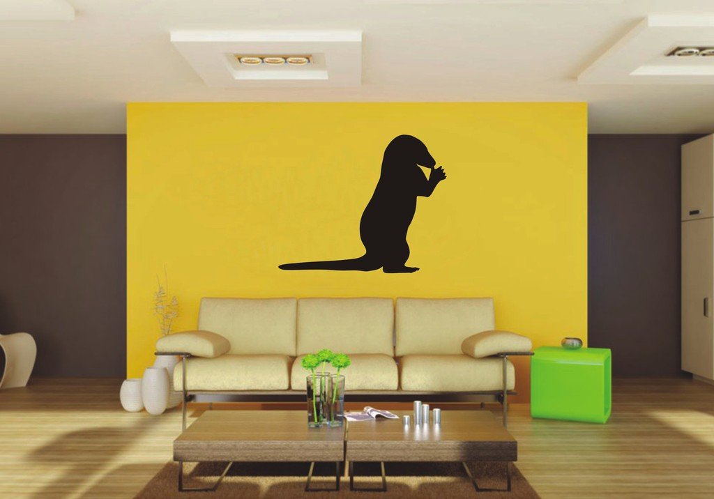 Picniva Otter Sty3 Vinyl Wall Decal, Approx 22 x 18.12 in, Removable
