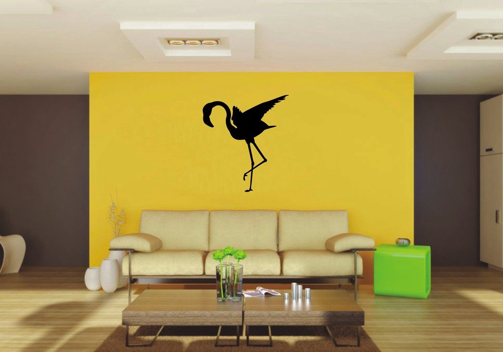 Picniva Flamingo Sty4a Vinyl Wall Decal, Approx 22 x 24.8 in, Home Decor
