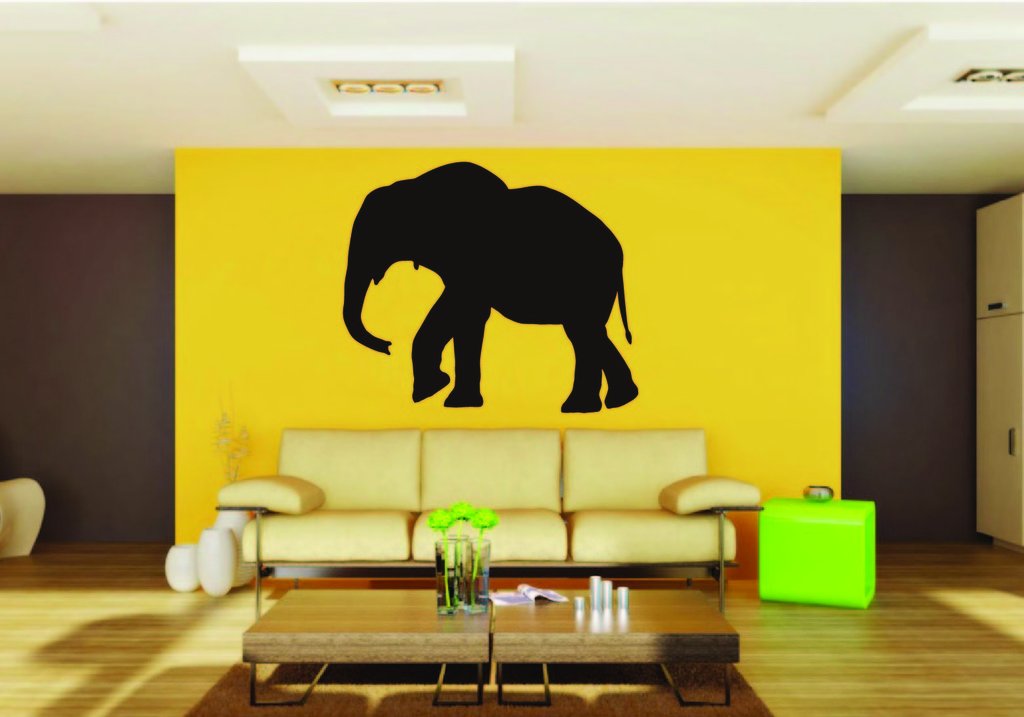 Picniva Elephant Baby Sty7 Vinyl Wall Decal, Approx 22 x 19.8 in, Removable