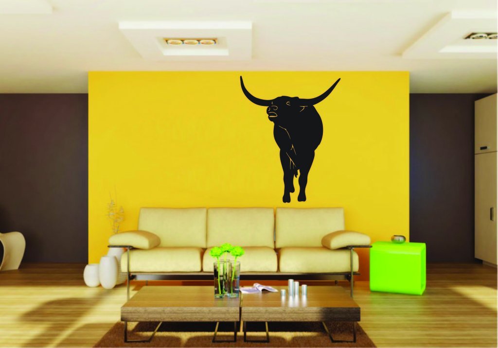 Picniva Cattle Sty23 Vinyl Wall Decal, Approx 22 x 27.7 in, Removable