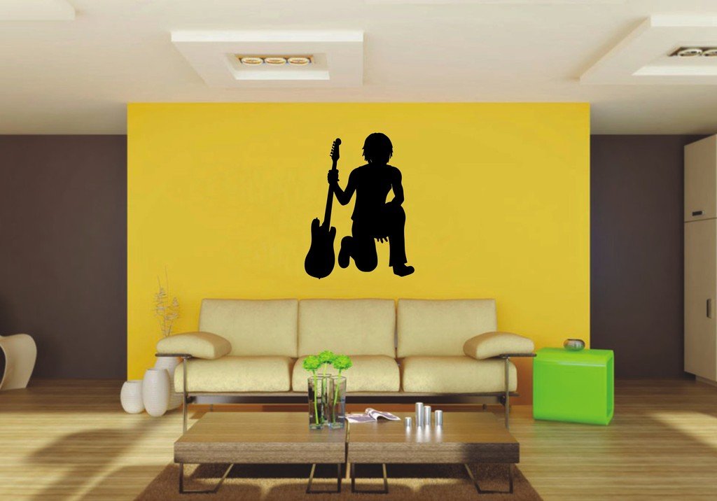 Picniva 22x29.36 Guitar Style 34 Vinyl Wall Decal Music Decor
