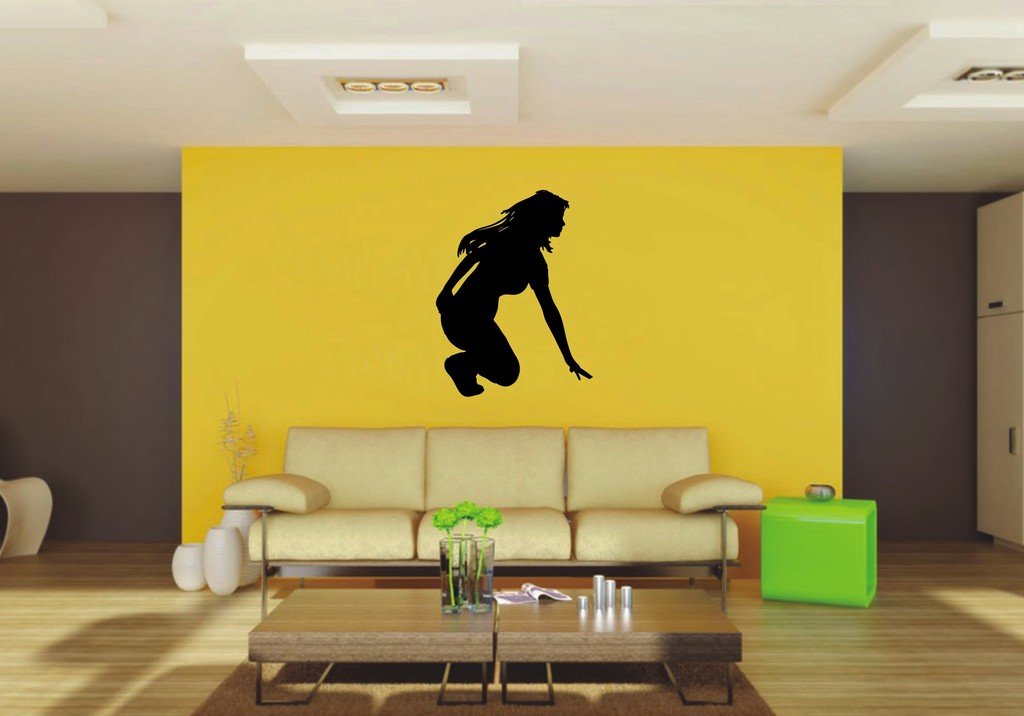 Picniva 22x29.02 Kneeling Style 6 Vinyl Wall Decal Figure