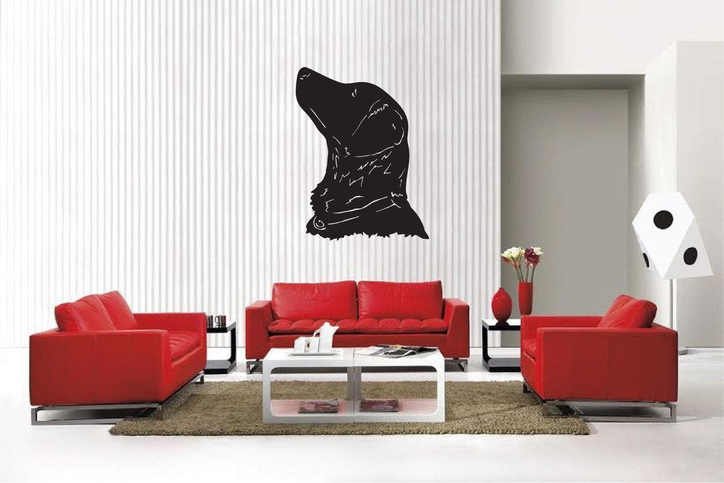 Picniva Matte Black Dog Style 4 Vinyl Wall Decal Canine Decor BG4419