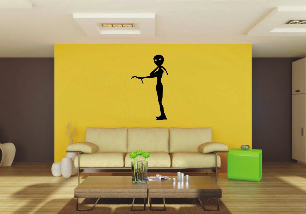 Picniva 22x38.54 Alien Style 14a Vinyl Wall Decal Fantasy Decor