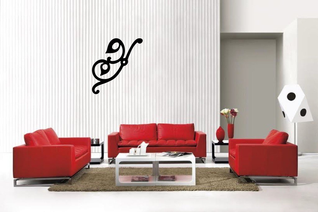 Picniva Scroll Style27 Wall Decal Removable Home Decor