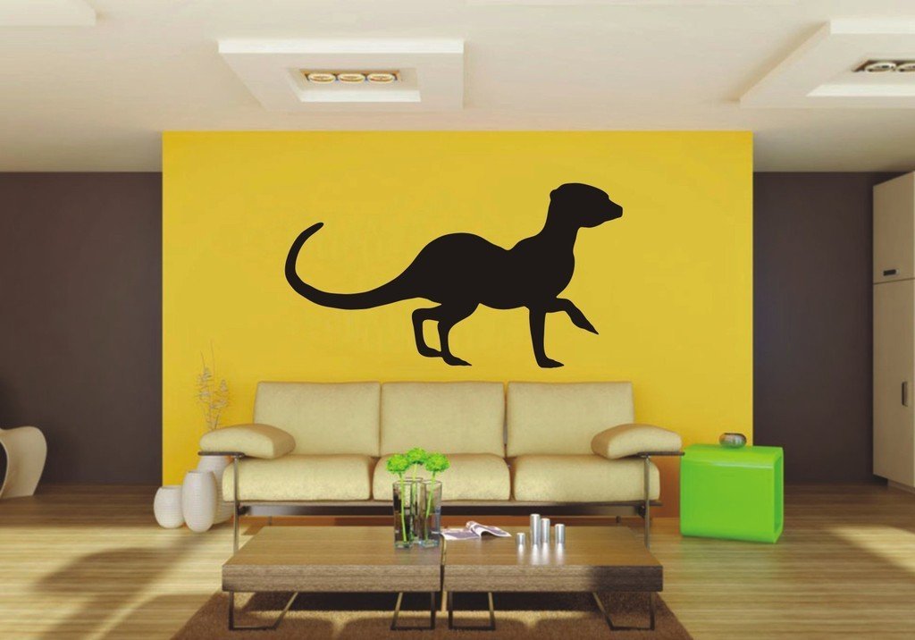 Picniva Meerkat Sty5 Vinyl Wall Decal, Approx 22 x 12.05 in, Removable
