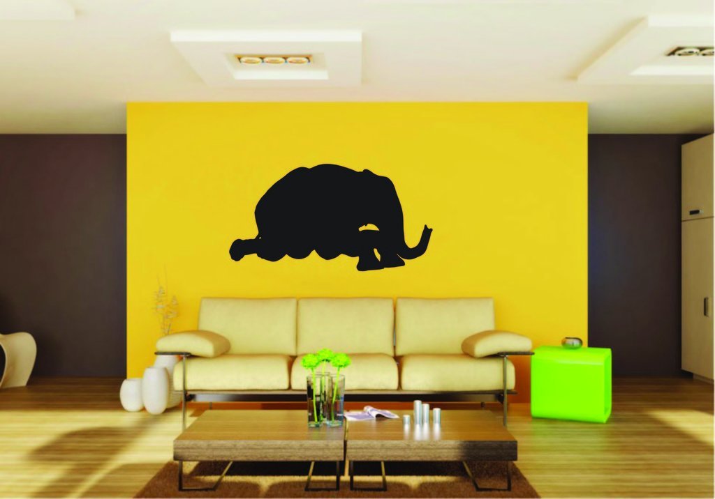 Picniva Elephant Baby Sty3 Vinyl Wall Decal, Approx 22 x 11.69 in