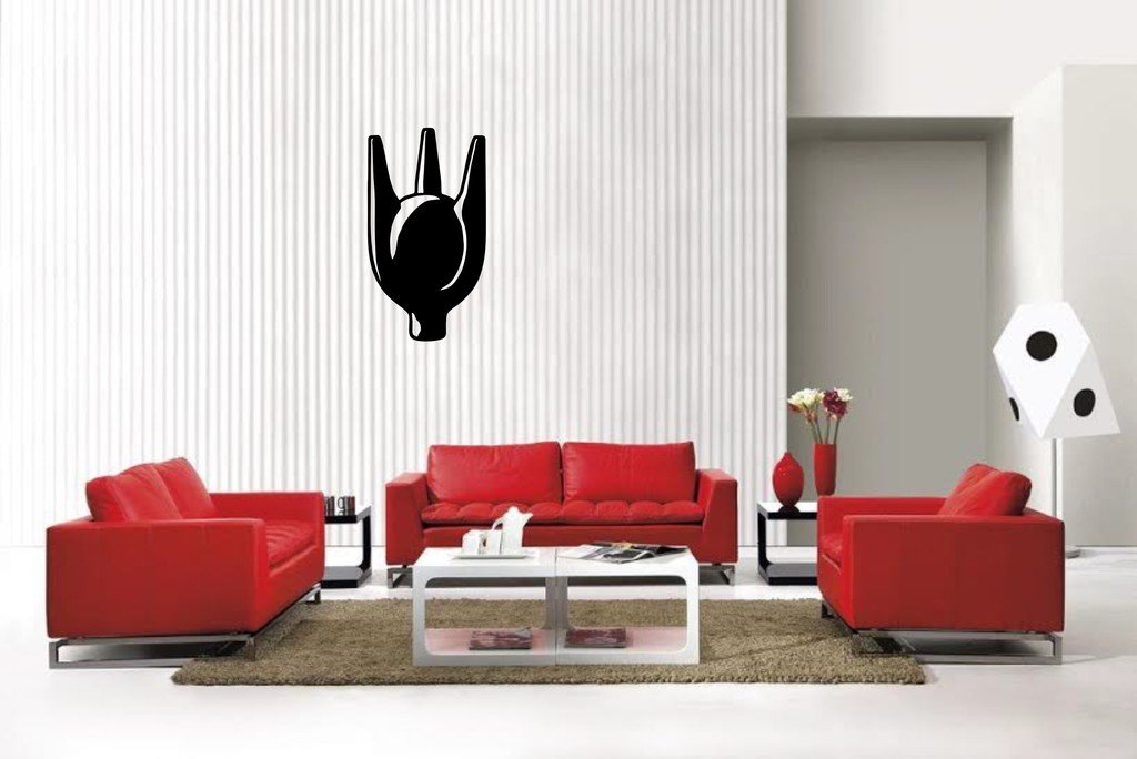 Picniva Orb Style 3 Vinyl Wall Decal, Matte Black, 22 x 39.65 in