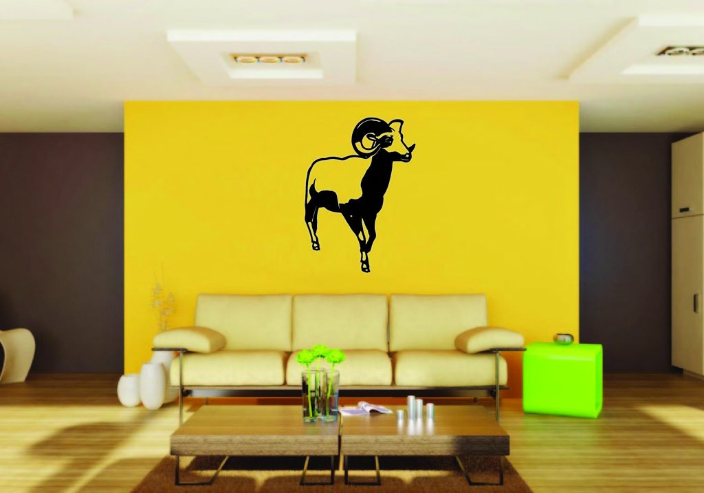 Picniva Ram Style 10 Removable Vinyl Wall Decal