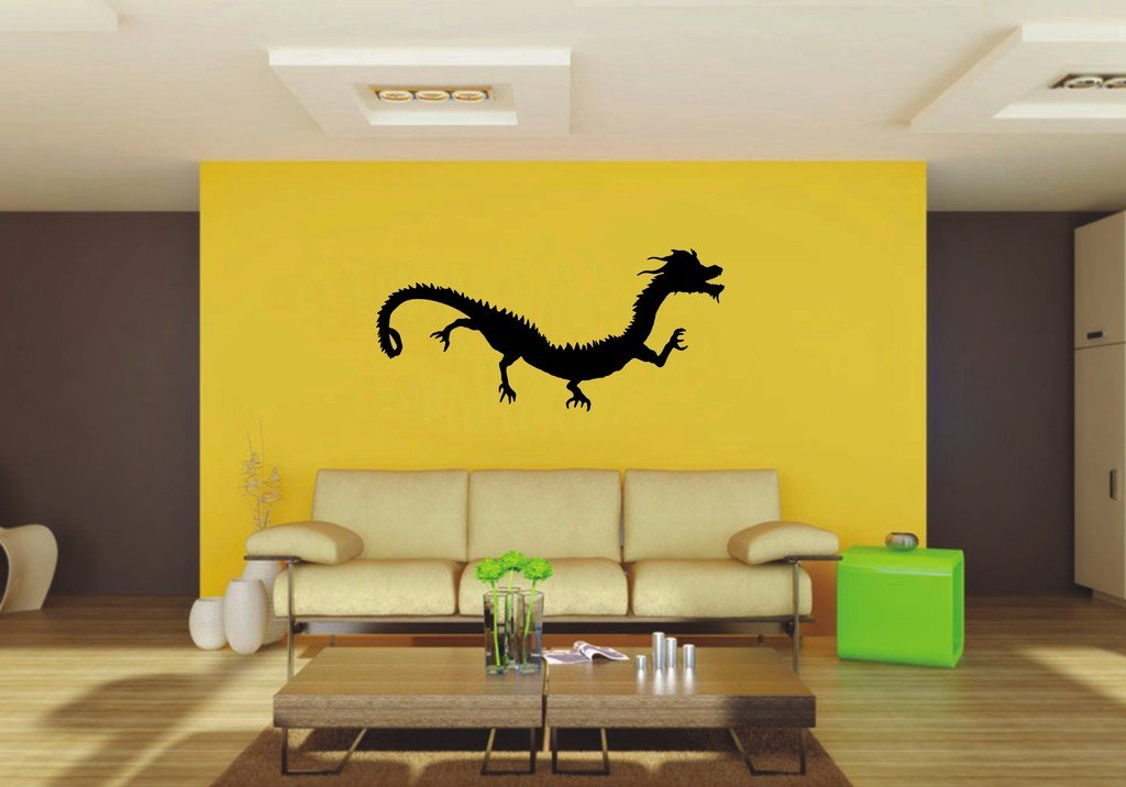 Picniva 22x10.3 East Dragon Style 13 Vinyl Wall Decal Fantasy Decor