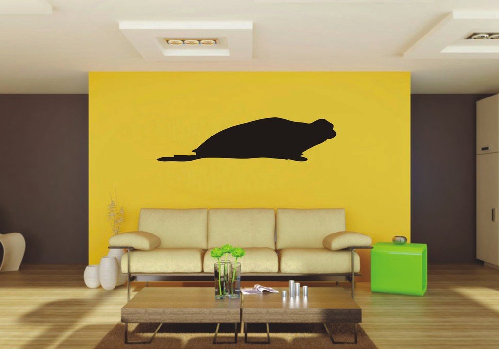 Picniva Seal Sty8 Vinyl Wall Decal, Approx 22 x 5.4 in, Removable