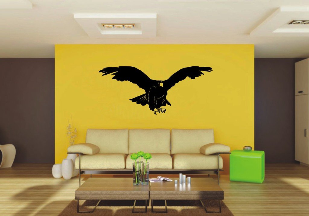 Picniva Vulture Sty1 Vinyl Wall Decal, Approx 22 x 9.38 in, Removable