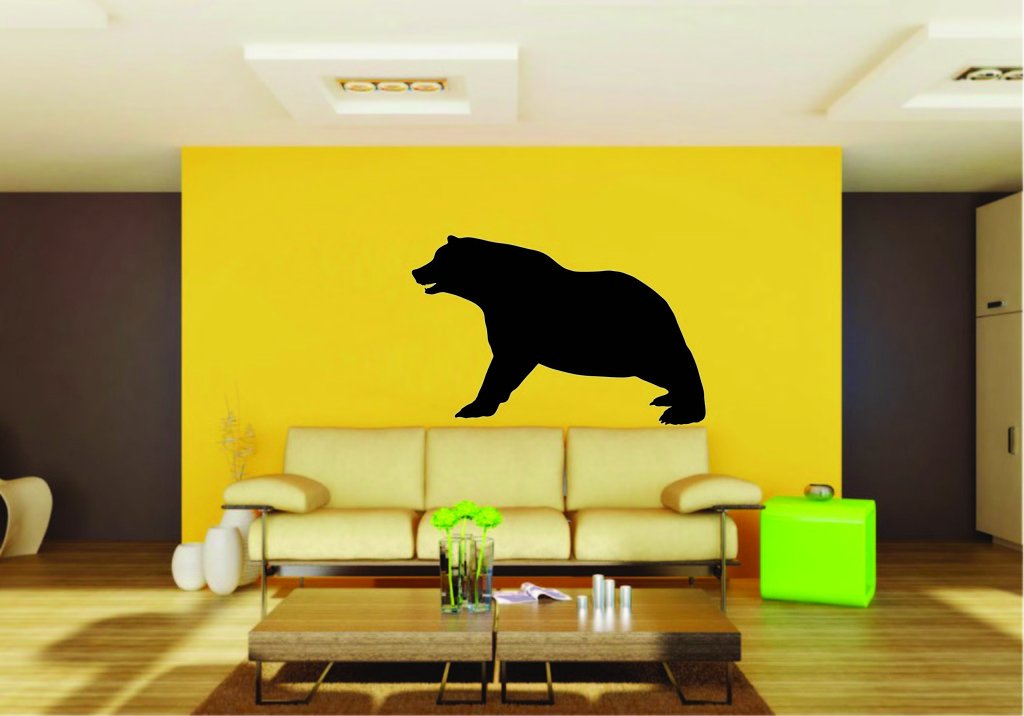 Picniva Bear Sty15 Vinyl Wall Decal, Approx 22 x 14.44 in, Removable