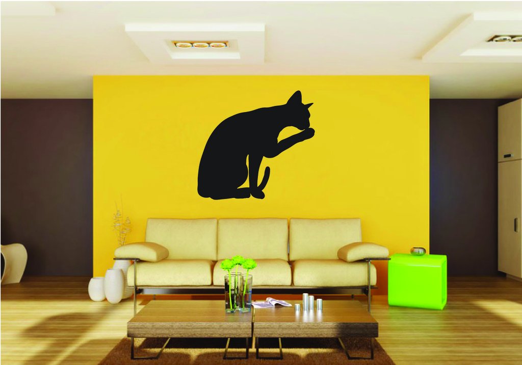Picniva Siamese Cat Style 8 Removable Vinyl Wall Decal